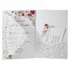 Comercio exterior boda papel Kraft láser encaje agujero tarjeta de felicitación hueca invitación de vacaciones carta fábrica de Guangdong mayoreo