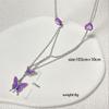 Gaibei Europeo y Americano transfronterizo de alta gama lujo ligero hermoso anillo para el ombligo cadena para la cintura colgante de mariposa cadena para la cintura en forma de corazón fábrica de joyería para perforaciones