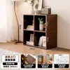 Estantería de Madera Maciza de Pie Apoyada en la Pared Estantería para Libros Infantiles Gabinete de Almacenamiento y Exhibición para Sala de Estar Gabinete Combinado de Cuadrícula para Jardín de Infancia Gabinete Bajo