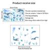 Pegatinas de Pared Cardream Animales Submarinos Pastos Marinos Medusas Burbujas Pegatinas de Pared Pegatinas para Bañera Pared de Fondo Baño Pegatinas Decorativas de Pared