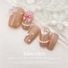 Esmalte en aerosol de aleación para uñas japonés color amor moño joyería moño tridimensional uso decoración de uñas DIY lote