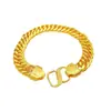Pulsera de Jefe Trenzada de Doble Cierre con Tema de Fortuna para Hombre, Pulsera Trenzada Audaz con Cierre de Fortuna, Pulsera Gruesa Clásica al por Mayor