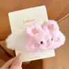 Grampo de Cabelo com Franja Estrela de Pelúcia para Mulheres 2025 Novo Outono Inverno Franja Lateral Presilha Bb Acessório de Cabelo Grampo