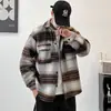 Abrigo de lana para hombre, chaqueta de solapa moderna nueva para primavera y otoño, chaqueta casual holgada de marca de moda juvenil estilo Chanel pequeño