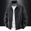 Chaqueta de Cuello Alto Chaqueta para Hombre Primavera y Otoño Casual Talla Grande Ropa de Trabajo Americana Exterior Cortavientos e Impermeable Tops para Hombre Tendencia