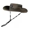 Sombrero de Vaquero Occidental para Hombre, Sombrero de Sol de Verano para Exteriores, Sombrero para Montañismo, Viajes, Pesca, Sombrero de Pescador, Secado Rápido, Transpirable, Sombrero de Protección Solar