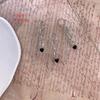 Estilo Similar de Celebridad de Internet Colgante de Cadena de Concha de Estrella de Cinco Puntas con Borla de Corazón Accesorios de Uñas Portátiles DIY Joyería para Arte de Uñas con Zircón