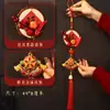Adorno Colgante Fruta Roja Carácter Fu Año de la Oveja 2027 Decoración de Año Nuevo Colgante Festival de Primavera Manija de Puerta de Año Nuevo Sala de Estar Atmósfera Festiva