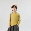 Outono 2026 Novo Estilo Versátil Versão Coreana Roupa Íntima Macia e Aderente para Crianças Estilo Primavera e Outono Simples para Meninos e Meninas