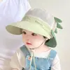 Gorro para Bebé, Sombrero de Sol de Verano, Sombrero de Pescador, Niños y Niñas, Ala Ancha, Chal Desmontable, Transpirable y de Secado Rápido para Niños