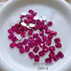 Rhinestones octogonais retangulares de fundo plano para nail art no atacado, cristal versátil azul lago, rhinestones de cristal de bala de rocha branco para decoração de unhas