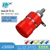 Terminal de Banana de Cobre 4mm Terminal de Conexión para Inversor 164 Borne de Tierra J50004