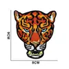 Parche de Tela Bordado Tigre de la Selva Transfronterizo Bestia Jaguar Panda Insignia de Velcro Accesorios Parche Personalizado para Mochila