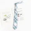 Accesorios para Camisa de Golpe Libre de Personas Estilo Japonés Corbata Azul Estilo Académico jk Patrón Perezoso Vestido Académico Lazo de Corbata Mano de Mujer dk