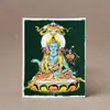 Thangka Cinabrio, Pintura del Quinto Maestro, Farmacéutico Zakiram, Vida Pasada y Vida Presente, Madre Verde Benmingfo, Puede Cambiar la Imagen, Thangka Marea Nacional