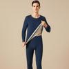 Nuevo Conjunto de Ropa Interior Térmica para Parejas Otoño e Invierno para Hombres y Mujeres, Ropa Interior Térmica Derong de Proteína de Seda y Pluma Sin Costuras