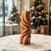 Velas Perfumadas Cilíndricas Estilo Europeo Personalizadas, Adornos para Decoración del Hogar, Velas de Arte Geométrico de Alta Gama, Velas de Emergencia