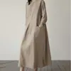 Vestido de Mujer de Manga Larga Nuevo 2023 Primavera Cuello Redondo Vestido Elegante Moda Casual para Mujer Vestido de Sol para Vacaciones
