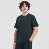 Aliexpress Roupas Masculinas Transfronteiriças 230g Peso Pesado Ombro Normal Penteado Manga Curta Camiseta Casual Masculina Modelo Novo para Casal 2026