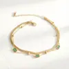 Nova Oferta Especial 2026 Pulseira de Aço Titânio Colorida e Versátil com Flores e Borboletas de Alta Qualidade e Conservação de Cor para Mulheres