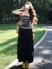 Conjunto Nuevo de Verano 2026 para Mujer, Estilo Coreano, Petites, Camisa de Manga Corta a Rayas Holgada y Conjunto de Falda, Conjunto Completo a Rayas