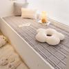 Nueva Temporada Otoño e Invierno Terciopelo de Leche Color Sólido Moderno Simple Sentido Avanzado Antideslizante Esterilla para Ventana de Mirador Cálida Cómoda Esterilla