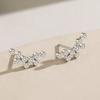 Aretes de Burbujas de Plata Esterlina s925 para Mujer, Lujo Ligero de Alta Gama, Moda, Aretes de Diamantes Exquisitos para Combinar con Todo, Aretes Explosivos para Directo