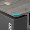 Mesa Executiva Independente Estilo Moderno com Armário para Escritório ou Sala de Estudo Mesa para Computador Estação de Trabalho para Gerente Supervisor