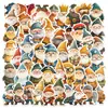 50 Pegatinas Lindas de Ilustración de Personajes, Pegatinas Creativas de Dibujos Animados para Cuadernos, Botellas de Agua, Fundas de Teléfono, Patinetas y Diarios
