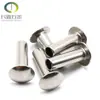 Promoción de Fabricante de Remache Semihueco de Acero Inoxidable 304 Cabeza Plana Redonda Remache Semihueco de Acero Inoxidable 316 Placa de Remache Cabeza Plana