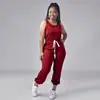 AliExpress Amazon Transfronterizo Mono de Pantalón con Cordón en la Cintura para Mujer Moda Casual Deportivo Mono
