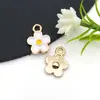 Moda Simple Flor Blanca Serie de Flores Colgante Hecho a Mano DIY Collar Pulsera Aretes Accesorios de Joyería Material