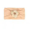 Diadema de Nailon para Niños Europeos y Americanos Flor Hecha a Mano Diadema de Nailon Jacquard de Ala Ancha Ropa para la Cabeza de Tela Suave de Alta Elasticidad para Bebé