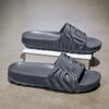 Cross-border chinelos de coco marca de moda chinelos masculinos casa antiderrapante sandálias de fundo grosso ao ar livre casual moda sapatos de praia