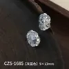 Arte de uñas tipo huevo de paloma con flor de hielo con pedrería apilada de forma ovalada larga irregular súper brillante, accesorios para uñas con recubrimiento de huevo de paloma flor de hielo