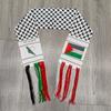 Cachecol de Venda Quente Transfronteiriço, Cachecol de Pescoço com Bandeira Nacional, Cachecol Leque Jacquard com Franja para Eventos e Desfiles, Estoque Pronto para Venda no Atacado de Comércio Exterior