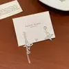 Pendientes Exquisitos de Mariposa Azul y Flor de Cerezo con Perlas Dulces de Súper Hada para Mujer, Aguja de Plata, Diseño de Nicho, Pendientes de Alta Gama Versátiles