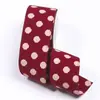 Cinta de sarga de doble cara con estampado de puntos de ola DIY Lazo Accesorios para el cabello Flores para pastel Caja de regalo Corbata para mascota