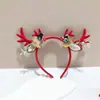 Nueva Diadema Navideña Decoraciones Cuernos Navideños Cuernos Largos Sellos para el Cabello Navidad Linda Peluche Año Nuevo Diadema