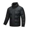 Exclusiva Transfronteriza Cuello Grueso Invierno de Gama Alta Talla Grande Cortavientos Cálida Chaqueta de Plumas Chaqueta para Hombre con Logo Impreso Personalizado