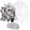 Material para insignias en blanco de 58 mm, insignia de hojalata, consumibles para insignias, insignia de cara sonriente, 100 juegos