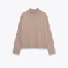 Exportación Transfronteriza Ropa de Mujer Estilo Europeo y Americano Za Otoño e Invierno Nuevo Estilo Simple y Versátil Suéter de Punto Suave con Cuello Alto