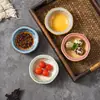 Pratos de Molho, Pratos de Vinagre, Pratos de Molho de Soja, Pratos de Condimento estilo Japonês em Cerâmica Esmaltada de Forno para Uso Doméstico, Pratos Pequenos Criativos para Restaurante, Panela Quente, Pimenta
