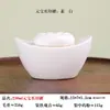 Tarro de lingote de oro cerámico tarro de almacenamiento tarro de pata de gato tarro sellado a prueba de humedad tarro de té adornos creativos huella de pata de mascota lingote