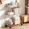 Estante de livros de mesa, carrinho de armazenamento móvel, estante de livros de chão para estudantes, estante de livros para sala de aula do ensino médio, prateleira de armazenamento ao lado da mesa