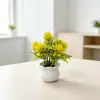 Olla de Lingotes Pequeños de Simulación 5 Mallas Hierba Peonía Bonsái Decoración de Boda Hemisferio Pequeño Bonsái Sala de Estar Plástico Maceta de Planta Verde