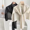 Chal de lino de alta calidad, nuevo para primavera y verano, capa protectora solar para mujer, tamaño grande, color liso, versátil, simple, protector de cuello para aire acondicionado