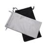 Bolsa para tres gafas de aguja al por mayor con cordón para gafas de sol, bolsa de microfibra para gafas, se puede imprimir el logotipo