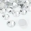 Strass de Fundo Plano Dongzhou Strass Galvanizado Prata Branca Acessórios de Vestuário de Alta Qualidade DIY Atacado em Estoque