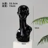 Mannequin Cabeça Exibição Peruca Chapéu Lenço Adorno de Cabeça Óculos Feminino Cabeça Traços Faciais Arte Eletroplatada Modelo de Cabeça Cabeça Falsa Masculino